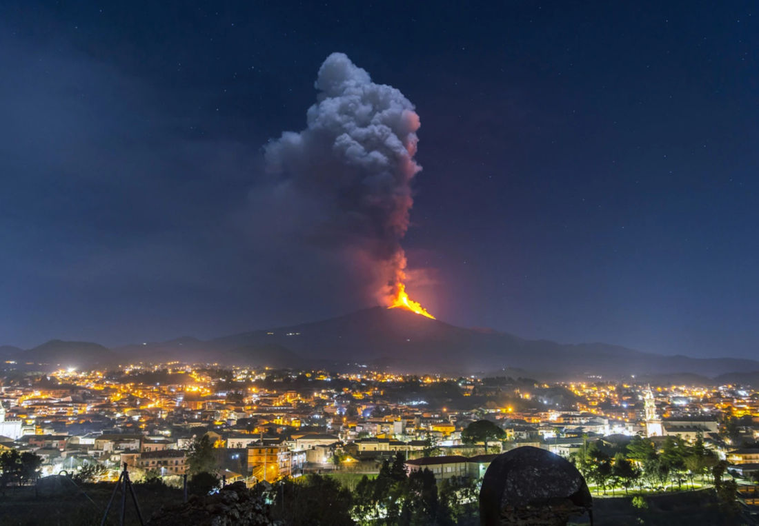 La sabbia vulcanica dell'Etna