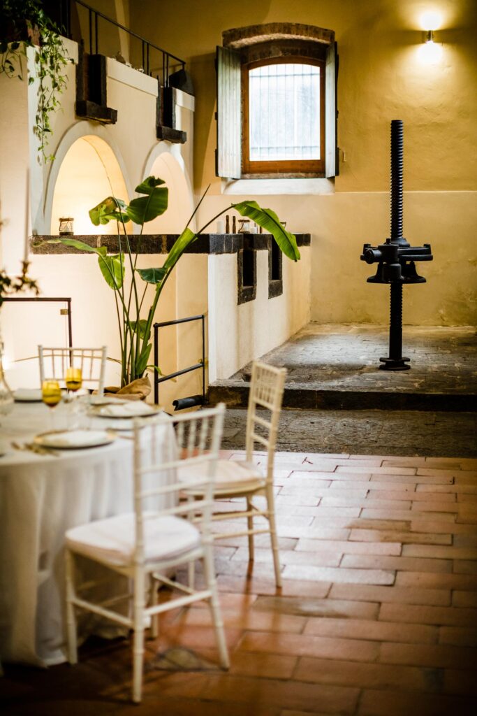 Un angolo del Palmento del Maniero Country House